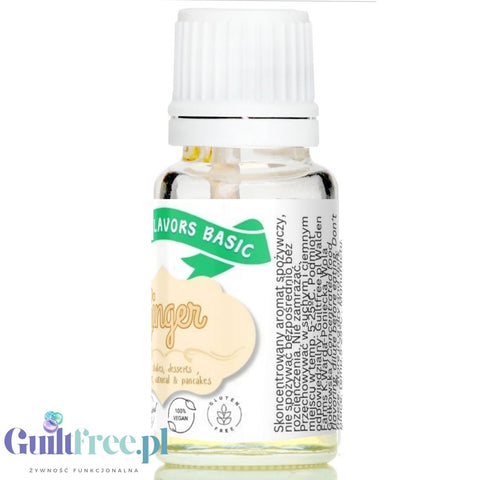 Funky Flavors Basic Ginger 10ml - ginger flavoring drops without sugar, calories or sweeteners