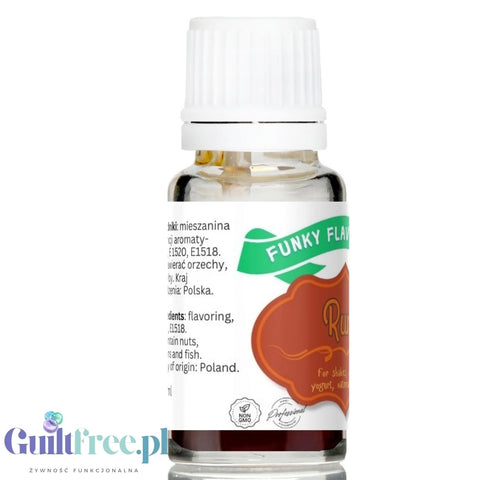 Funky Flavors Basic Rum 10ml - rumowe kropelki aromatyzujące bez cukru, słodzików i tłuszczu