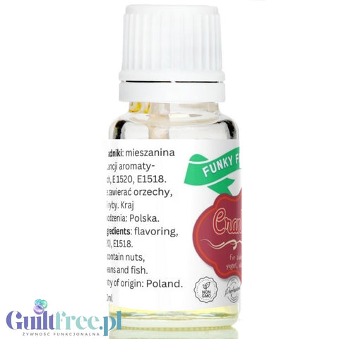 Funky Flavors Basic Cranberry 10ml - żurawinowe kropelki aromatyzujące bez cukru, słodzików i kalorii