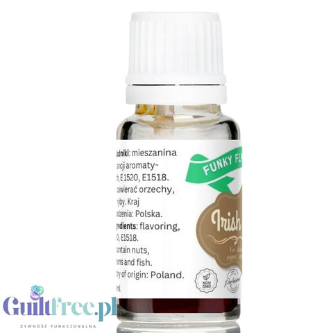 Funky Flavors Basic Irish Cream 10ml - kropelki aromatyzujące bez cukru, słodzików i kalorii