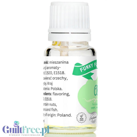 Funky Flavors Basic Aloe 10ml - aloe vera flavor drops for food, without sugar, calories or sweeteners