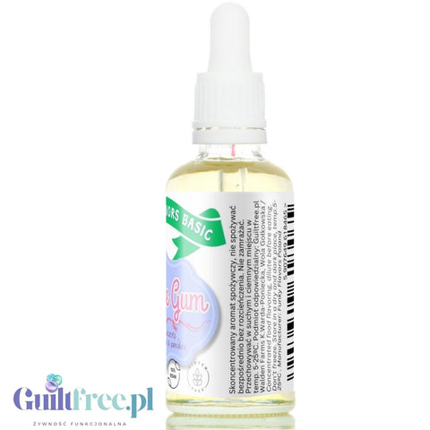 Funky Flavors Basic Bubble Gum 30ml - Guma balonowa - kropelki aromatyczne bez cukru, słodzików i kalorii