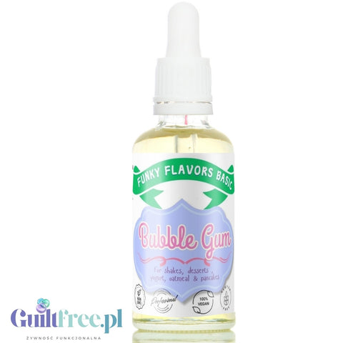 Funky Flavors Basic Bubble Gum 30ml - Guma balonowa - kropelki aromatyczne bez cukru, słodzików i kalorii