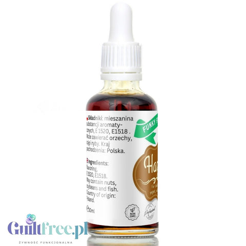 Funky Flavors Basic Hazelnut 30ml - Orzechy Laskowy - kropelki aromatyczne bez cukru, słodzików i kalorii