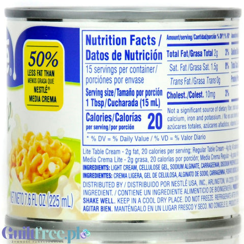 Nestlé Media Crema Lite - thick cream with 50% reduced fat content
