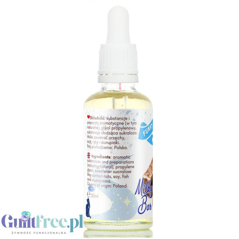 Funky Flavors Sweet Milky Bar - słodkie kropelki bez cukru, tłuszczu i kcal o smaku mlecznego batonika w czekoladzie