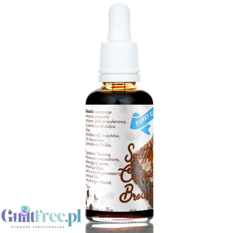 Funky Flavors Sweet Salted Caramel Brownie - flavored sweetener drops without sugar or calories