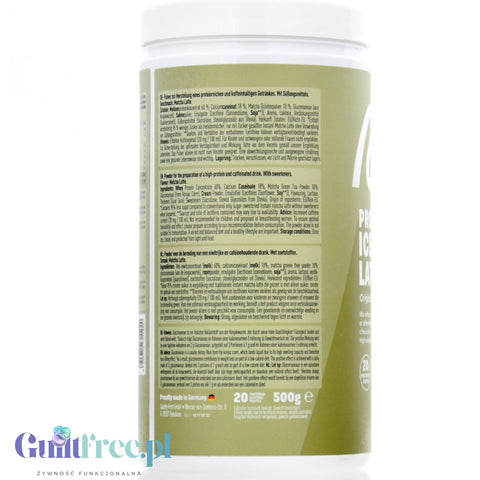 More Nutrition Protein Iced Matcha Latte 500g - proteinowa zielona herbata matcha bez cukru 20g białka