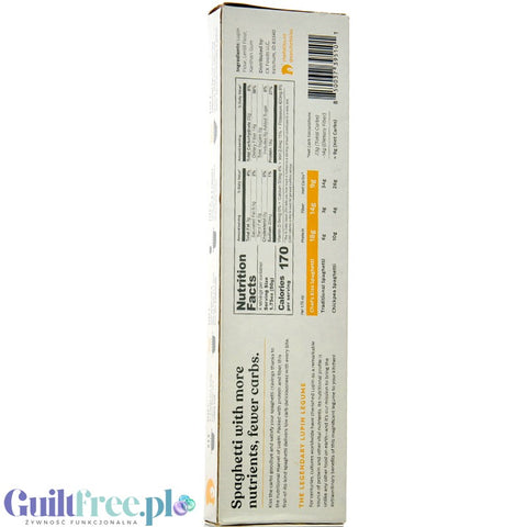 Chef's Kiss Lupin Pasta Spaghetti - lupin fiber low carbohydrate pasta 48% less calories, low GI