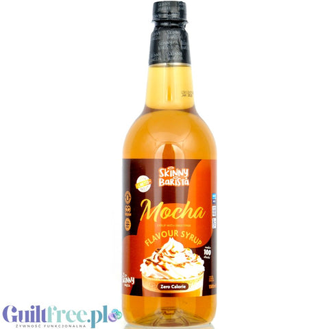 Skinny Food Barista Coffee Syrup Mocha 1L - syrop zero kalorii do kawy, bez cukru, smak Kawy & Czekolady