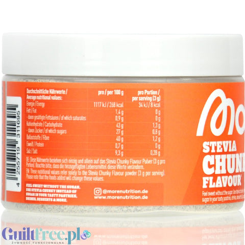 More Nutrition Chunky Flavor STEVIA, Salted Caramel Pure 150g - wegański aromat w proszku bez cukru ze stewią