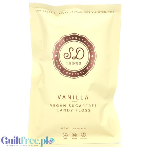 SweetDoughThings Candy Floss Vanilla - wegańska wata (BEZ)cukrowa o smaku waniliowym 30kcal