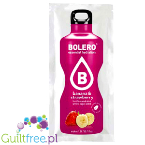 Bolero Instant Fruit Flavored Drink with sweeteners, Banana & Strawberry