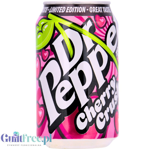 Dr Pepper Cherry Crush Zero Sugar - napój zero kalorii, wiśniowa edycja limitowana