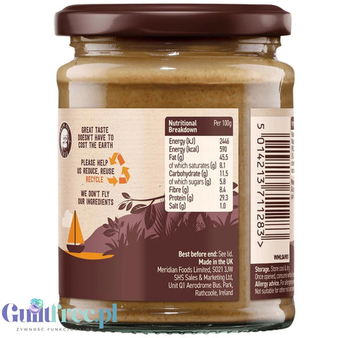Meridian Peanut & Pinch of Salt Smooth - masło orzechowe z odrobiną soli