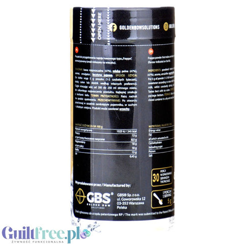 GBS Angelo Frappe, smak Lodów z Czekoladą Dubajską - kawa rozpuszczalna z mlekiem i aromatem, 13kcal