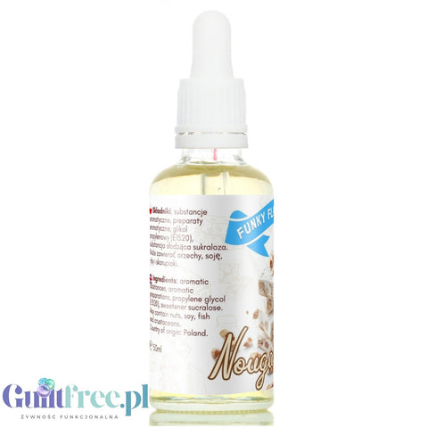 Funky Flavors Sweet Nutty Nougat - słodkie nugatowe kropelki smakowe bez cukru i kalorii
