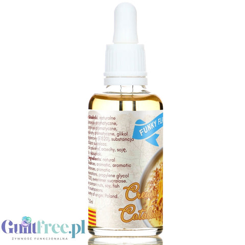 Funky Flavors Sweet Crema Catalana - sugar and calorie free sweet drops with Catalan cream flavor