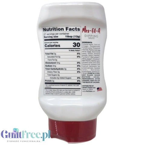 Mrs Taste Zero Sugar Mrs fil-A Dipping Sauce - pikantny dip do mięs i warzyw bez cukru i sodu