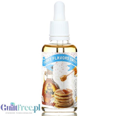 Funky Flavors Sweet Maple Pancake - słodkie kropelki bez cukru i kalorii o smaku Syropu Klonowego