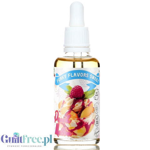 Funky Flavors Sweet Peach Melba - słodkie kropelki smakowe bez cukru i kalorii