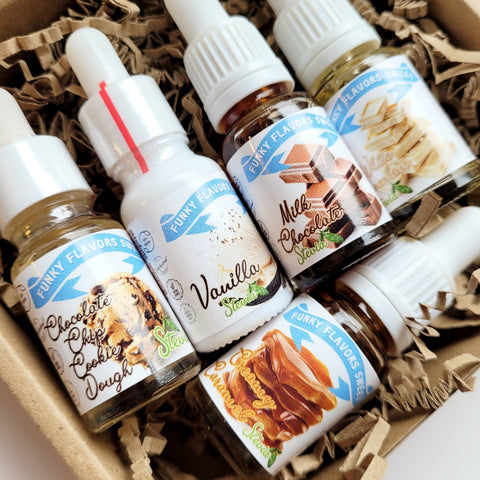 Funky Flavors Sweet 5 x 10ml, Set Testerski STEVIA Basic