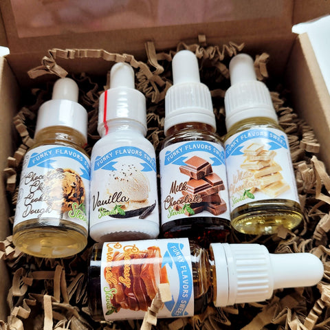 Funky Flavors Sweet 5 x 10ml, Set Testerski STEVIA Basic