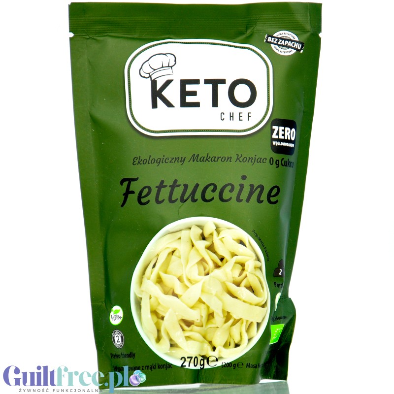 Keto Chef Organic Konjac Fettuccine - bio makaron shirataki 9kcal