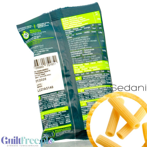 Ciao Carb Maccarozone Stage 3, Sedani 50g - włoski makaron niskowęglowodanowy niskie IG, 33g białka