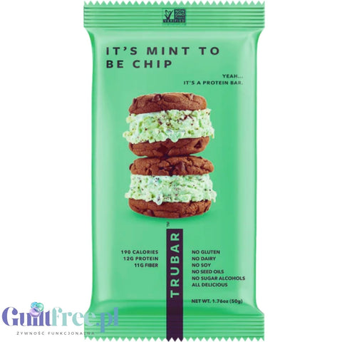 TRUBAR It's Mint to Be Chip - wegański baton proteinowy bez soi, glutenu i słodzików