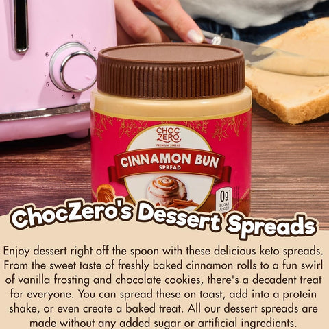 Choc Zero Keto Cinnamon Bun Spread - keto krem z monkfruit o smaku cynamonowej drożdżówki
