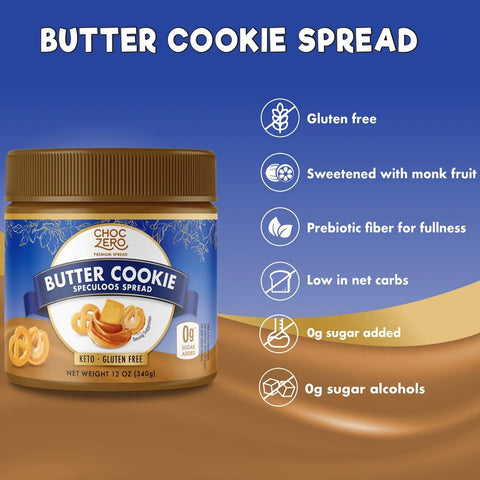Choc Zero Keto Cookie Butter Spread - keto Speculoos copycat
