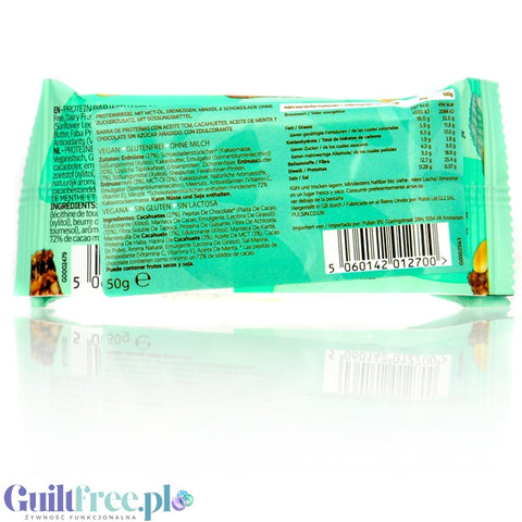 Pulsin Keto Bar Mint Choc & Peanut - vegan bar with xylitol
