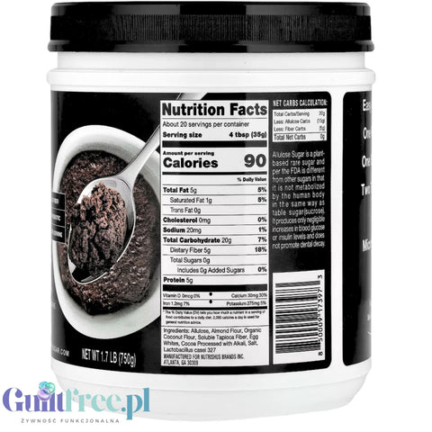 RxSugar Brownie Mix Pro 750g - mieszanka do przygotowania brownie w mikrofali