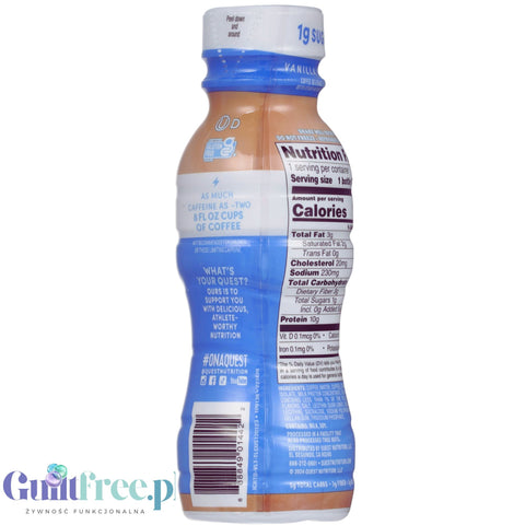 Quest Iced Coffee Vanilla Latte RTD - proteinowa waniliowa kawa mrożona 90kcal, bez cukru