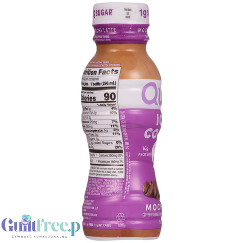 Quest Iced Coffee Mocha Latte RTD - protein chocolate iced coffee 90kcal, sugar free