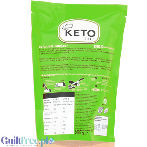 Keto Chef Organic Konjac Thai Style - bio shirataki noodles 9kcal, unscented formula