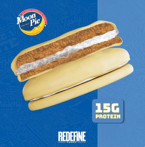 Redefine Protein Moon Pie, Vanilla - giga ciacho proteinowe w polewie z kremem marshmallow