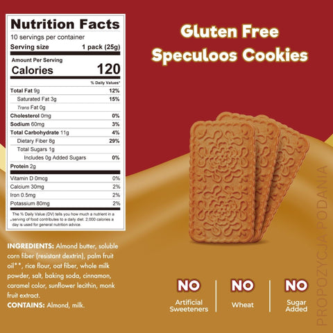 Choc Zero Speculoos Crispy Cookies - keto spice cookies without sugar and maltitol