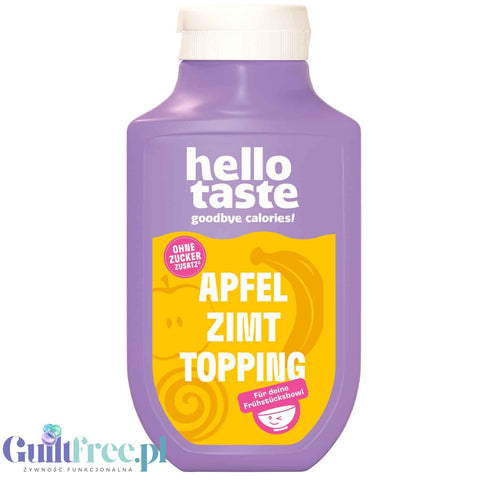 Hellotaste Apfel Zimt Topping - polewa bez dodatku cukru o smaku szarlotki z cynamonem
