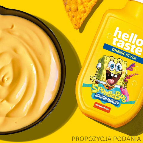 Hellotaste SpongeBob Schwammkopf Cheese Style - wegański niskotłuszczowy sos o smaku serowym