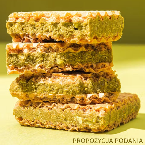KoRo Bio Pistazienschnitte mit Pistaziencreme - bio wafelek z kremem pistacjowym 45% pistacji!