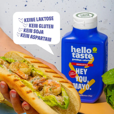 HelloTaste Mayo Style 15kcal - wegański niskotłuszczowy sos do kanapek o smaku majonezowym