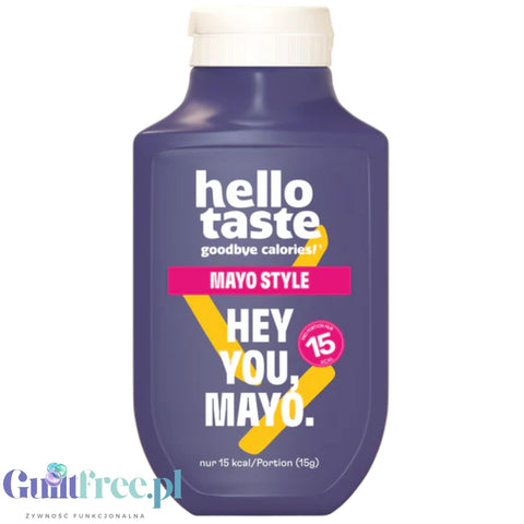 HelloTaste Mayo Style 15kcal - wegański niskotłuszczowy sos do kanapek o smaku majonezowym
