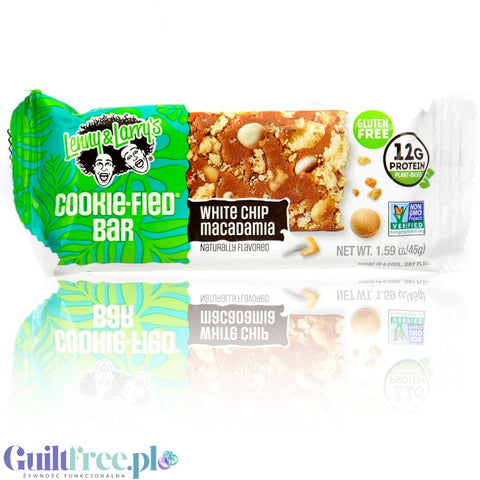 Lenny & Larry's Complete Cookie-fied Bar White Chip Macadamia - wegański baton ciasteczkowy 12g białka
