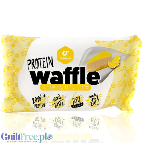 Go Fitness Protein Waffle Lemon - lemon protein waffle 12g protein & 205kcal