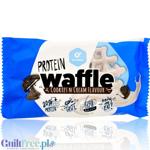 Go Fitness Protein Waffle Cookies N Cream - protein cookie waffle 10g protein & 208kcal