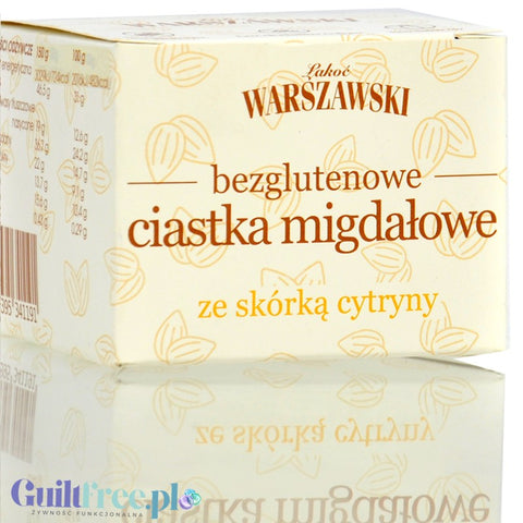 Łakoć Warszawski - bezglutenowe ciastka migdałowe z skórką cytryny i cynamonem bez cukru