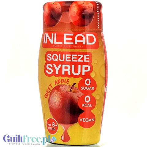 Inlead Squeeze Syrup Sweet Apple - skoncentrowany syrop do wody bez cukru i kalorii na 8L (Czerwone Jabłko)