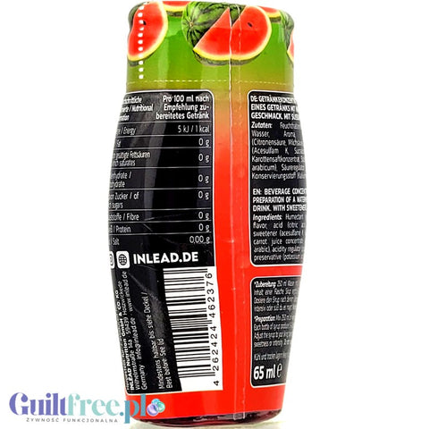 Inlead Squeeze Syrup Watermelon - concentrated water syrup with no sugar or calories for 8L